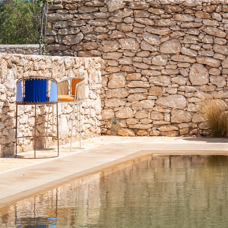Tabouret de Bar Palmer Outdoor Bicolore