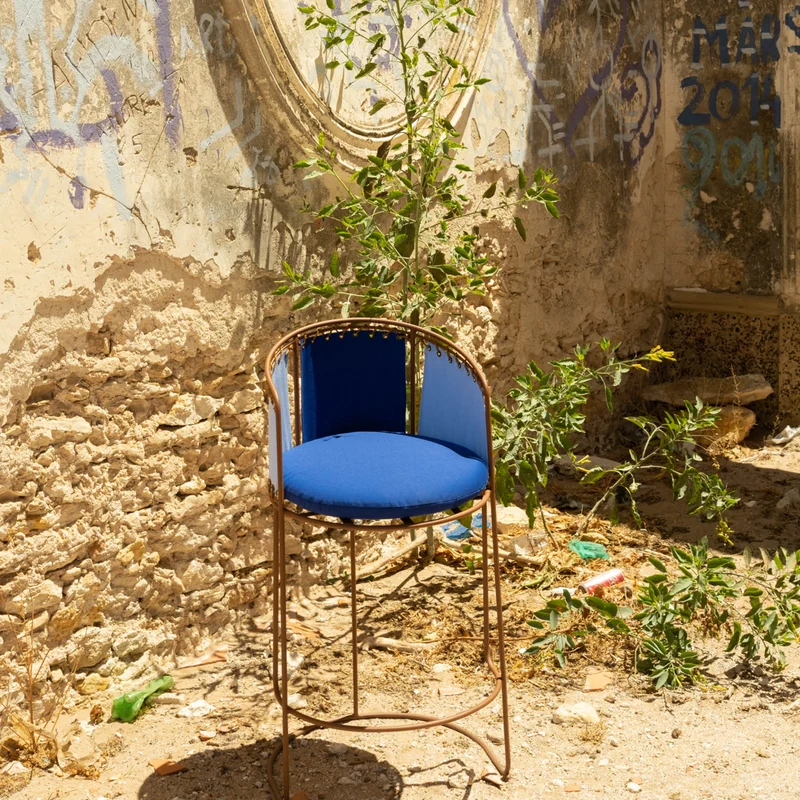 Tabouret de Bar Palmer Outdoor Bicolore
