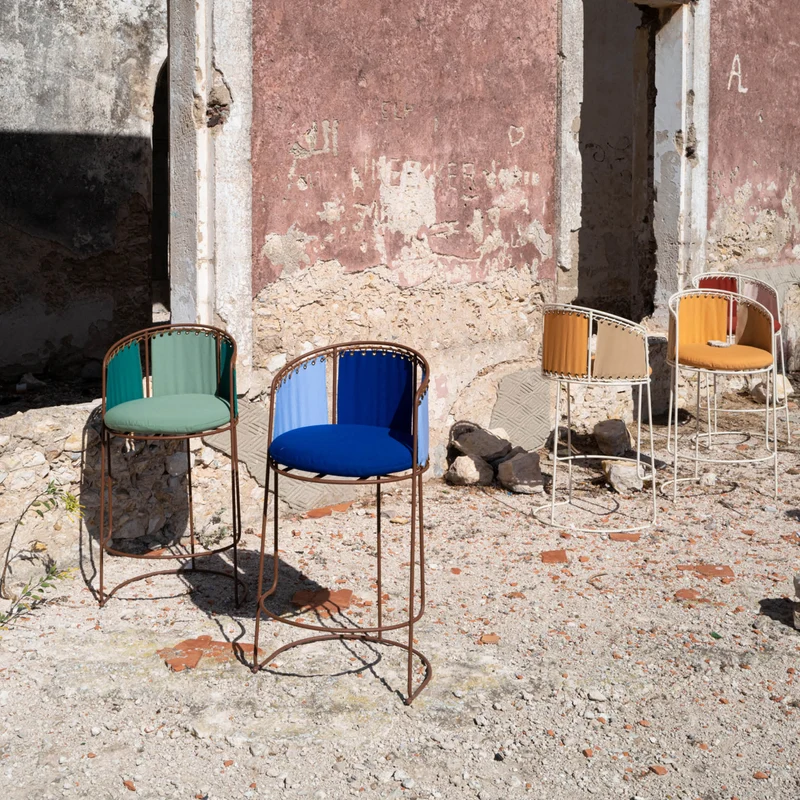 Tabouret de Bar Palmer Outdoor Bicolore