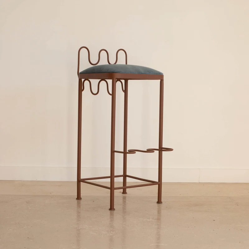 Tabouret de bar Dolores Velours