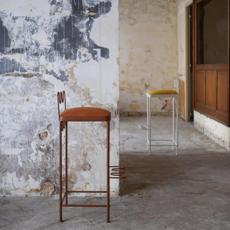 Tabouret de bar Dolores Velours