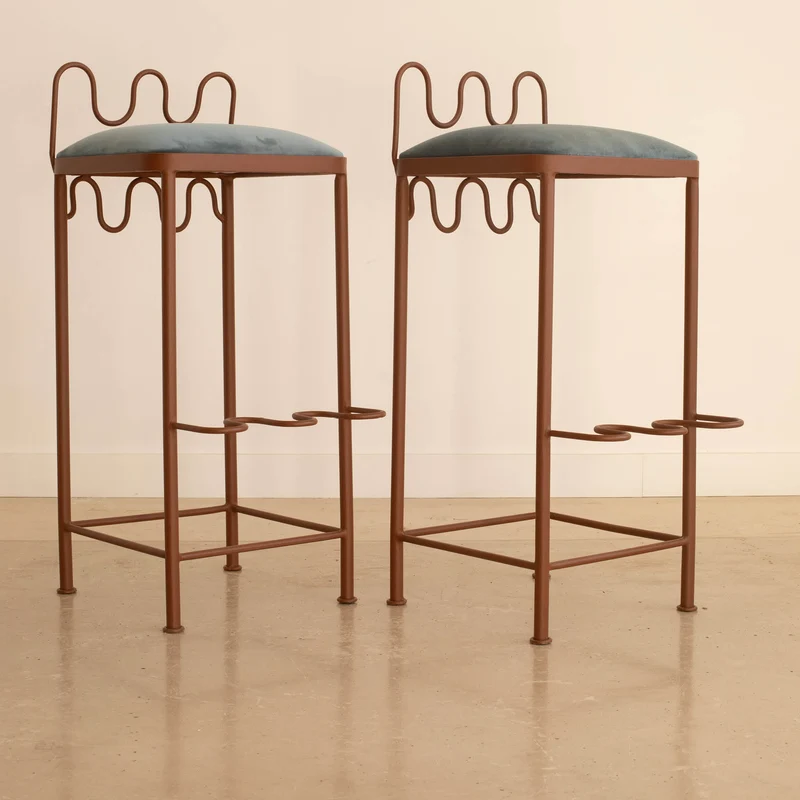Tabouret de bar Dolores Velours