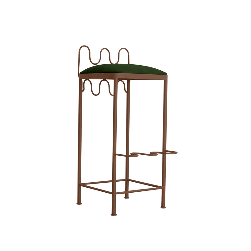 Tabouret de bar Dolores Velours