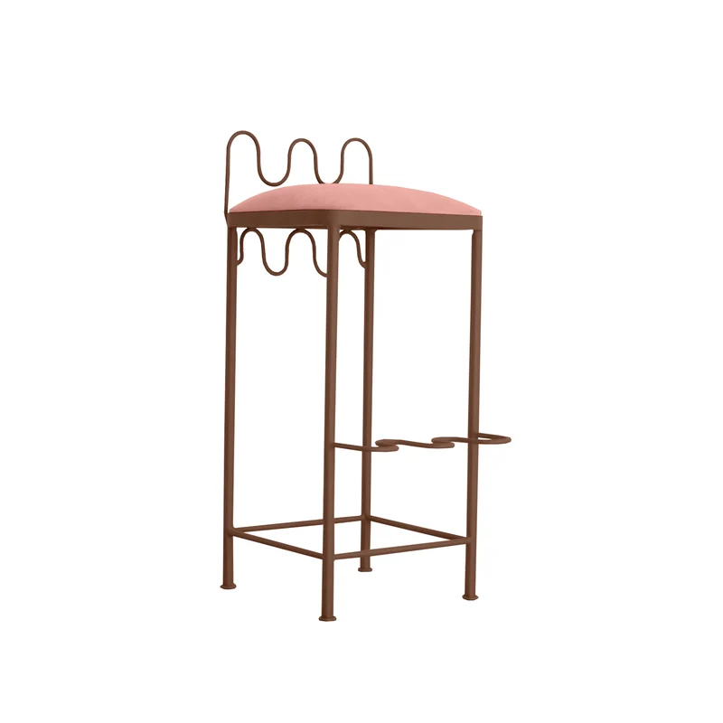 Tabouret de bar Dolores Velours