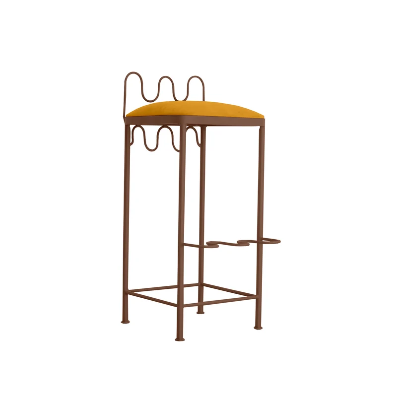 Tabouret de bar Dolores Velours