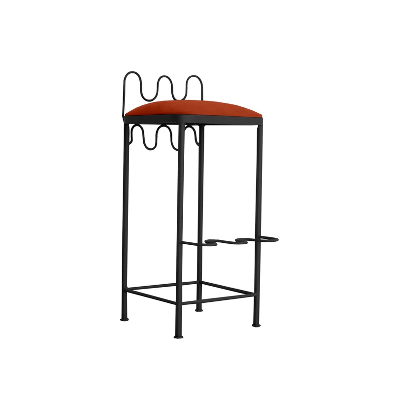 Tabouret de bar Dolores Velours