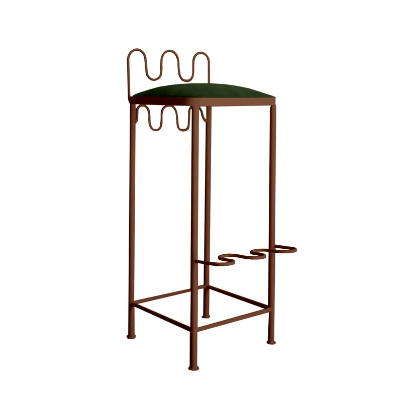 Tabouret de bar Dolores Velours