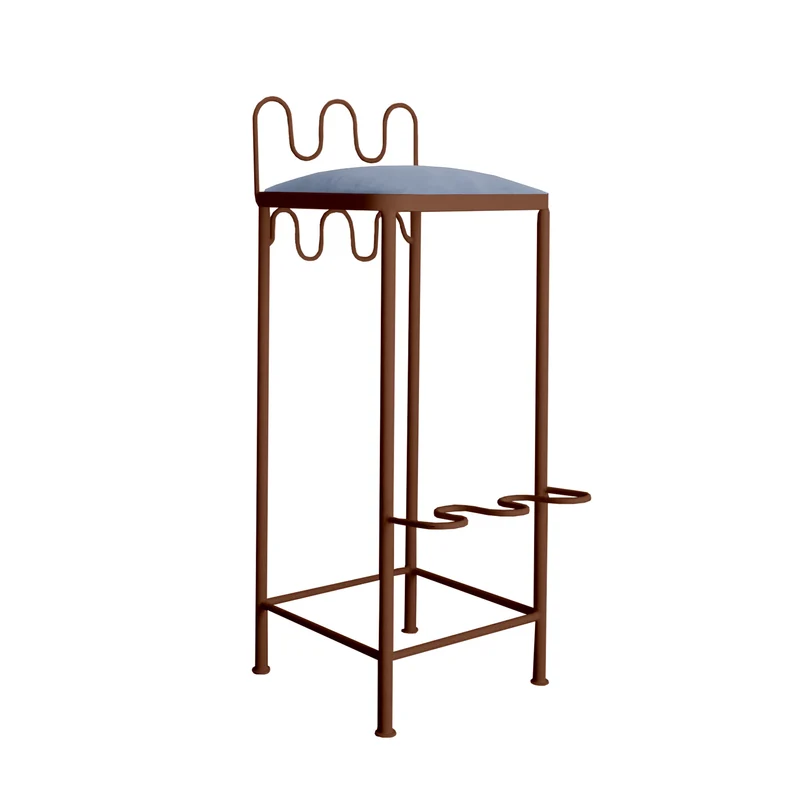 Tabouret de bar Dolores Velours