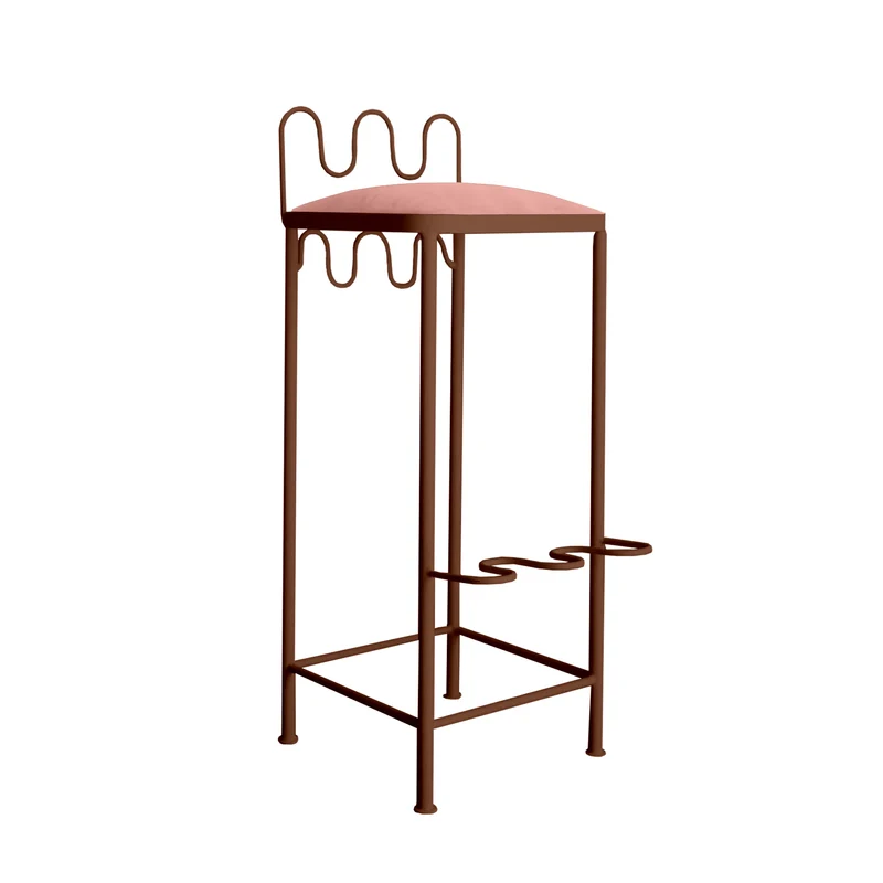 Tabouret de bar Dolores Velours