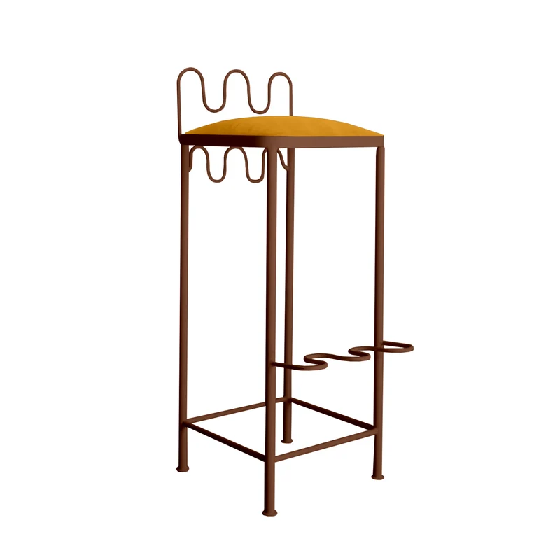 Tabouret de bar Dolores Velours