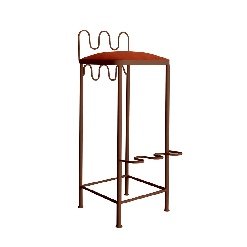 Tabouret de bar Dolores Velours