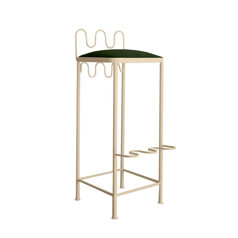 Tabouret de bar Dolores Velours