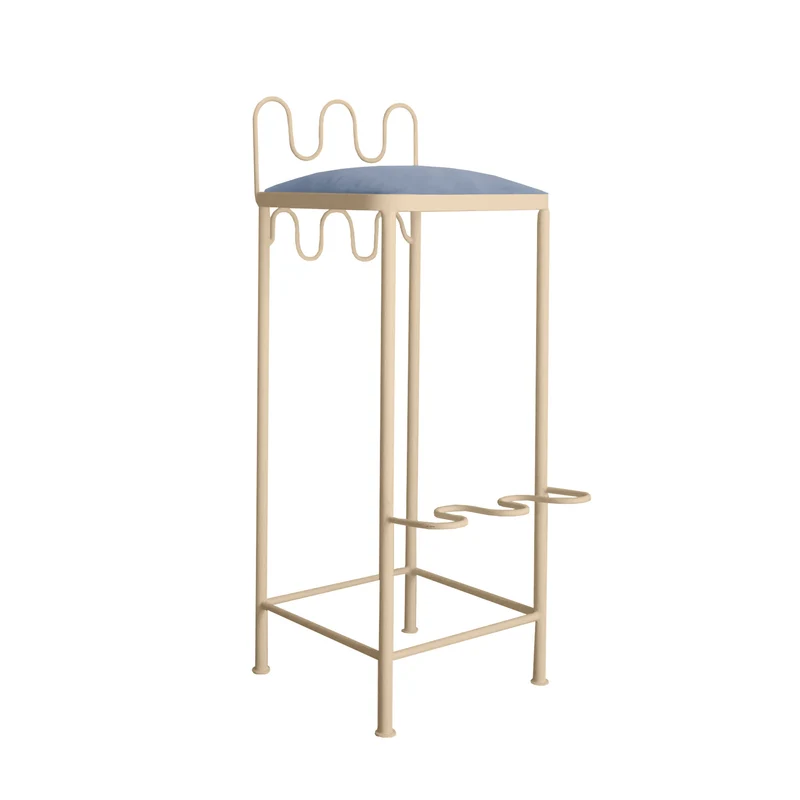 Tabouret de bar Dolores Velours
