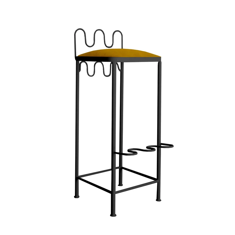 Tabouret de bar Dolores Velours