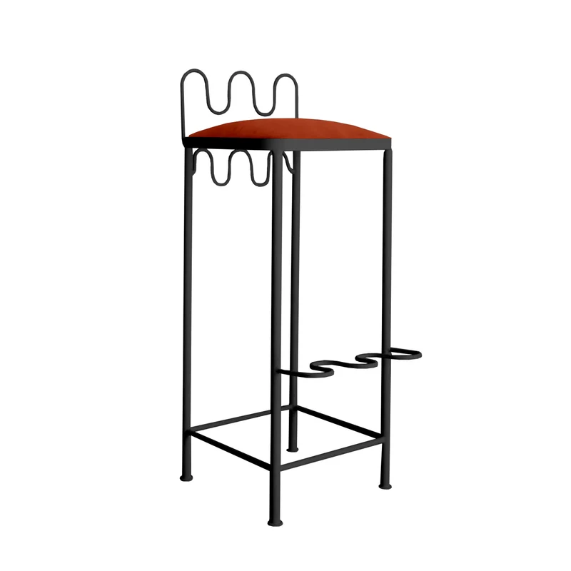 Tabouret de bar Dolores Velours
