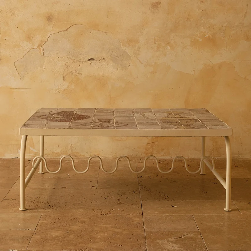 Table basse céramique Dolores - Dessin Amphores