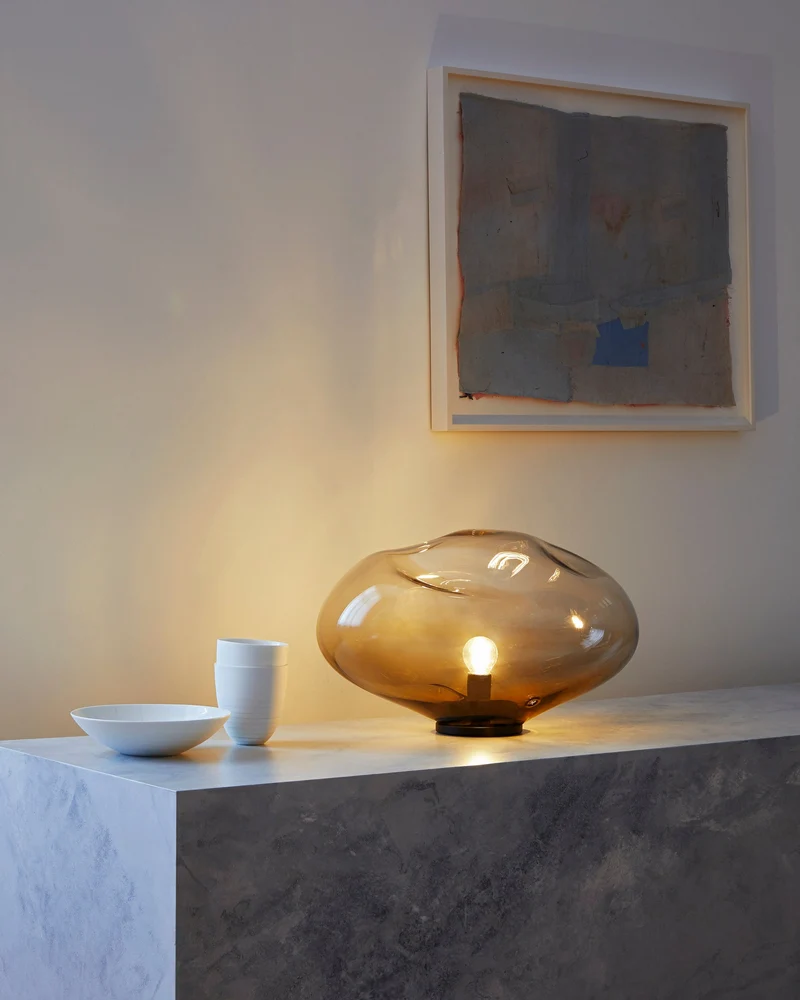 HAUMEA AMORPH Crystal table lamp - size S (L: 26cm), M (L: 32cm), L (L: 40cm), XL (L: 47cm)