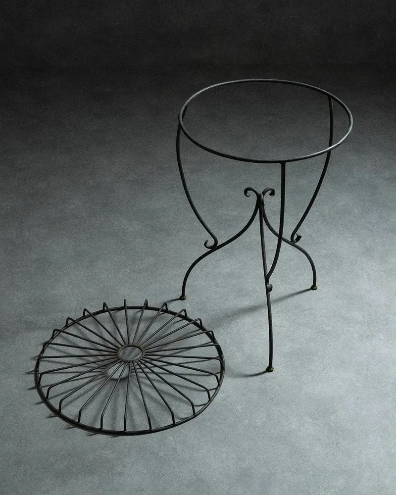 Spine Chair and Table in the Style of André Dubreuil