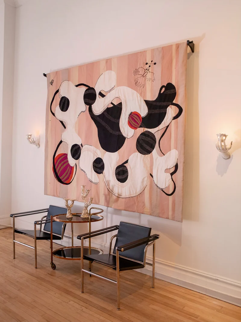 Sky High Hand Sewn Silk Tapestry