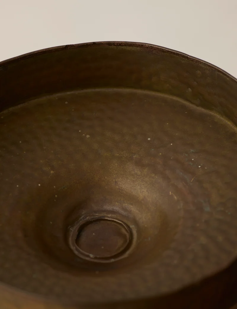 Metal Pedestal Bowl