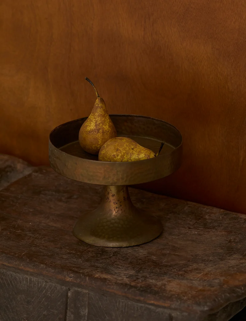 Metal Pedestal Bowl