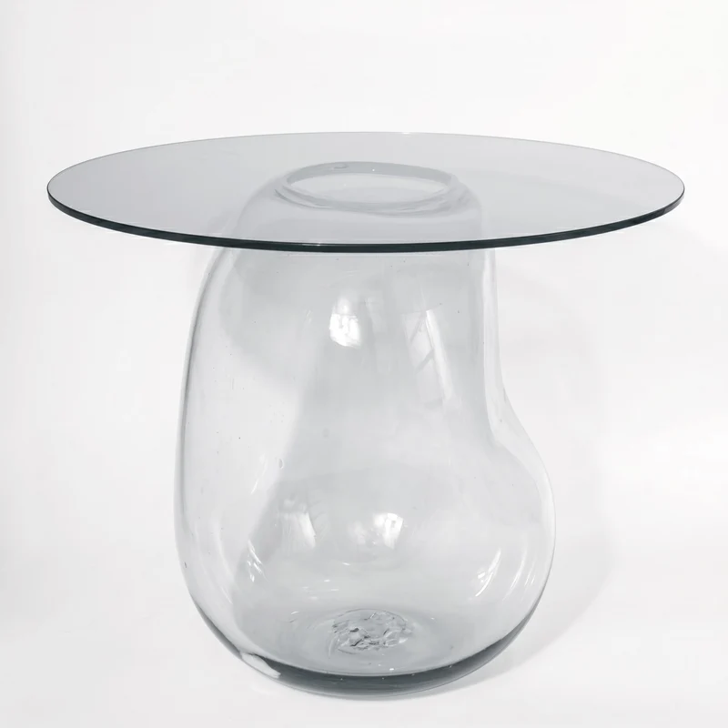 Bubble Side Table in Glass or Tempered Glass