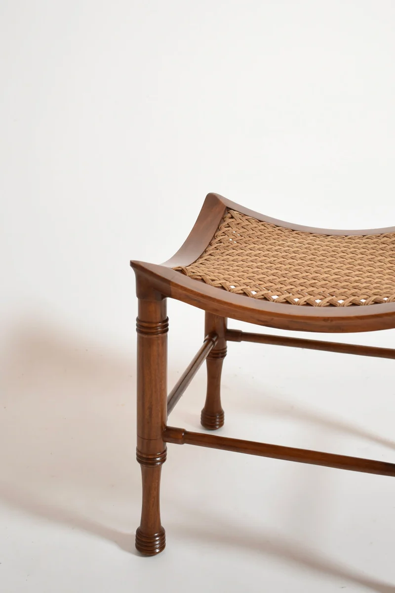 Thebes Arts & Crafts Wooden Stool, 1900s