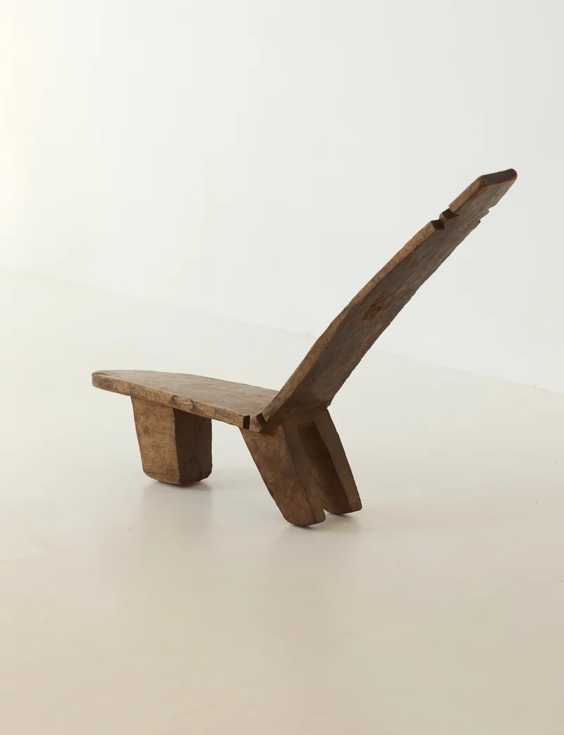 West African Monoxyle Lobi / Stargazer Chair, C. 1950