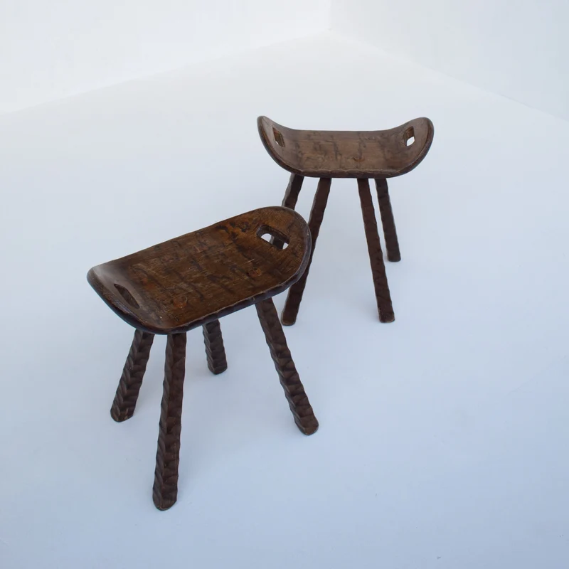 Set of Brutalist stools