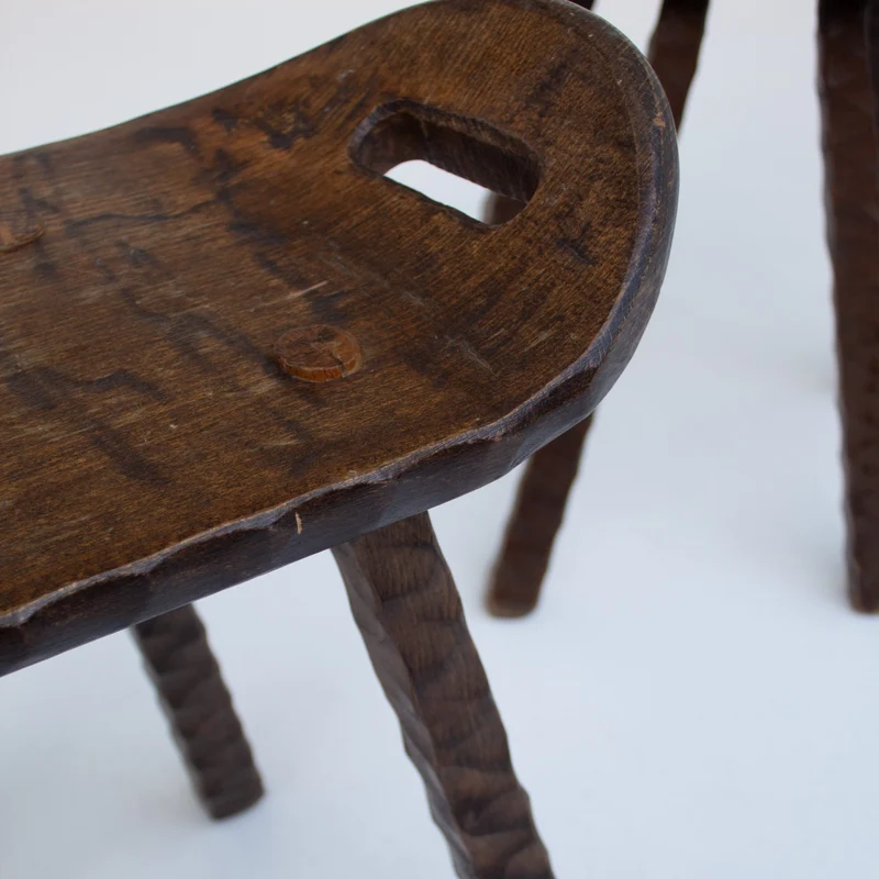 Set of Brutalist stools