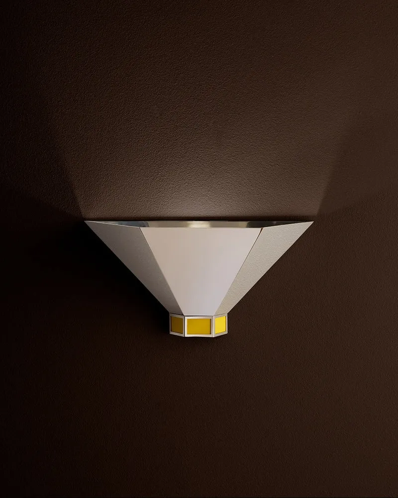 Art Deco Florens Stainless Steel Wall Sconce