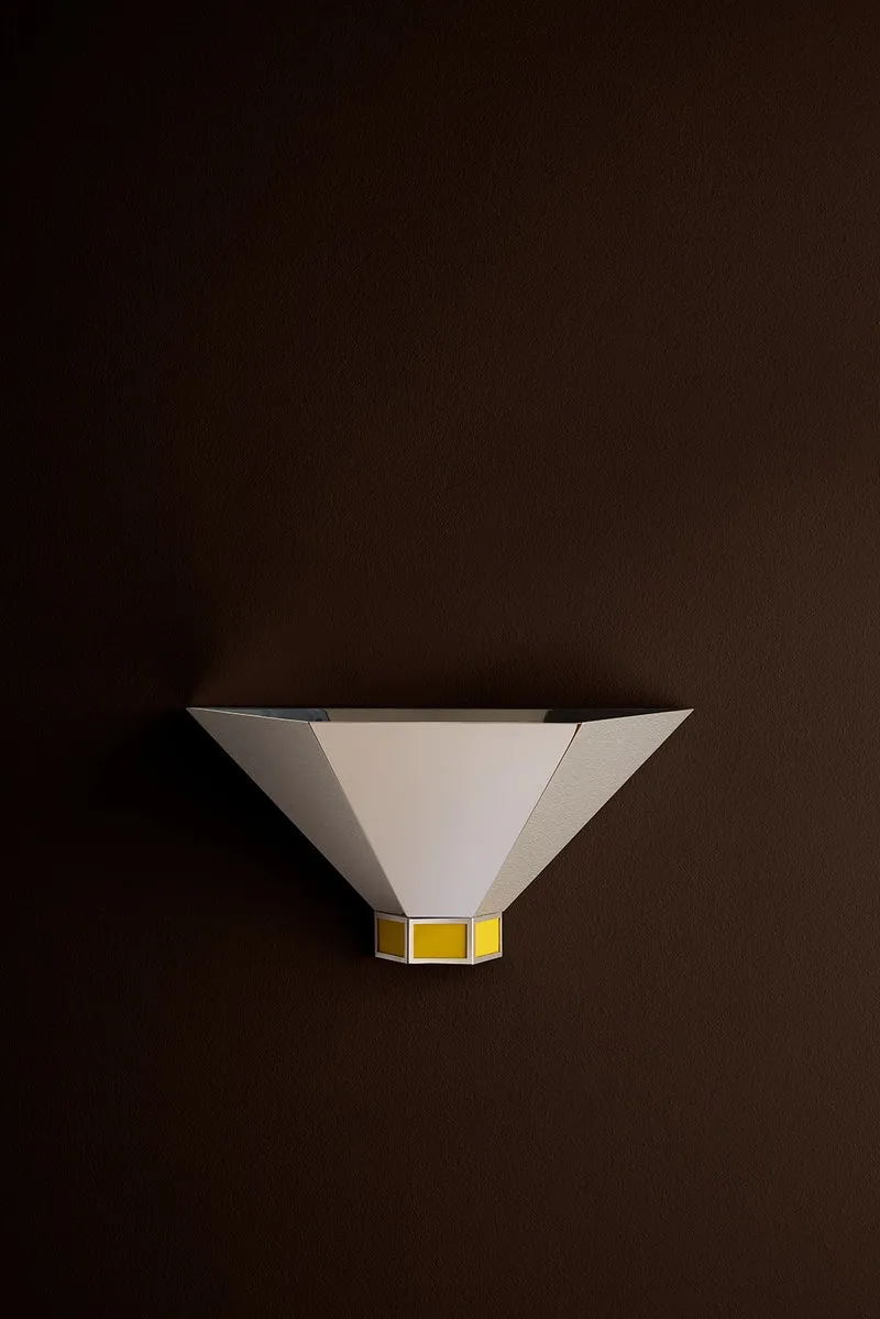 Art Deco Florens Stainless Steel Wall Sconce