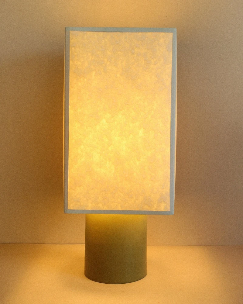 Pandora Stoneware Table Lamp (Wasabi)
