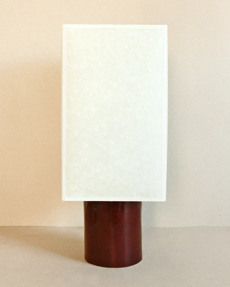 Pandora Stoneware Table Lamp (Oxblood)