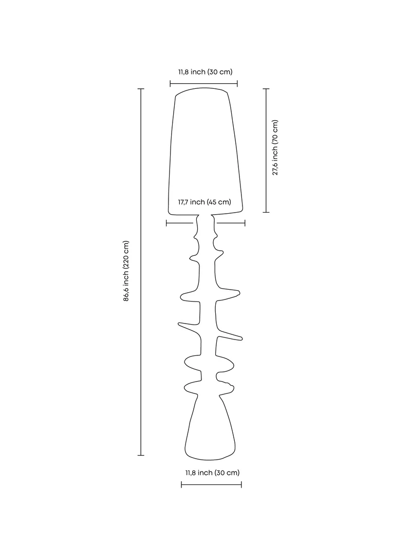 Orbita Clay Floor Lamp