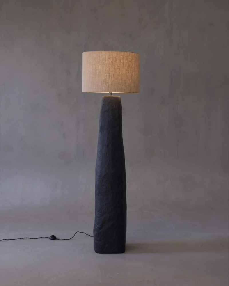 Skelia Sculptural Clay Floor Lamp