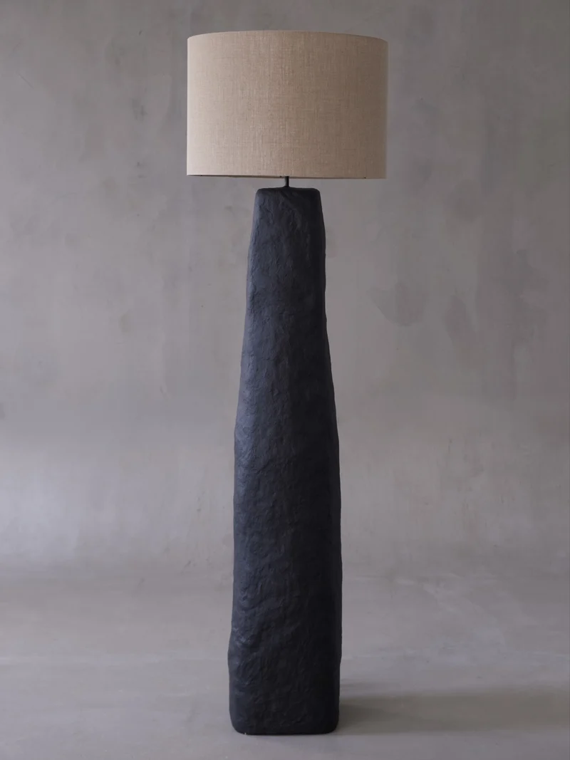 Skelia Sculptural Clay Floor Lamp