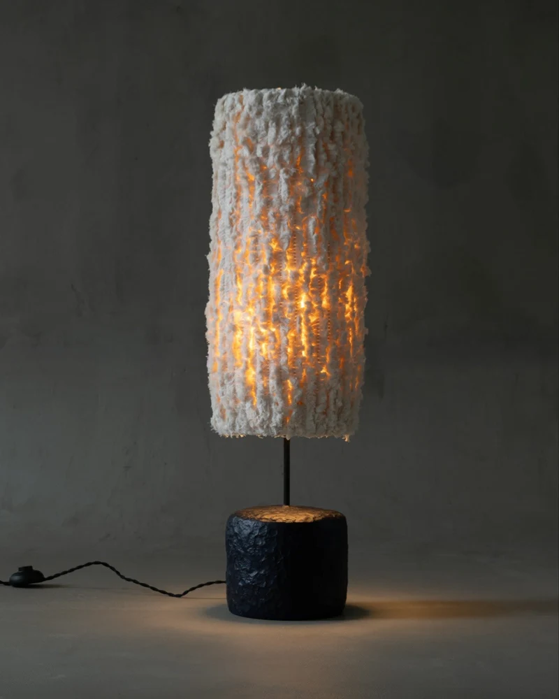 Bavo Sculptural Clay Floor Lamp