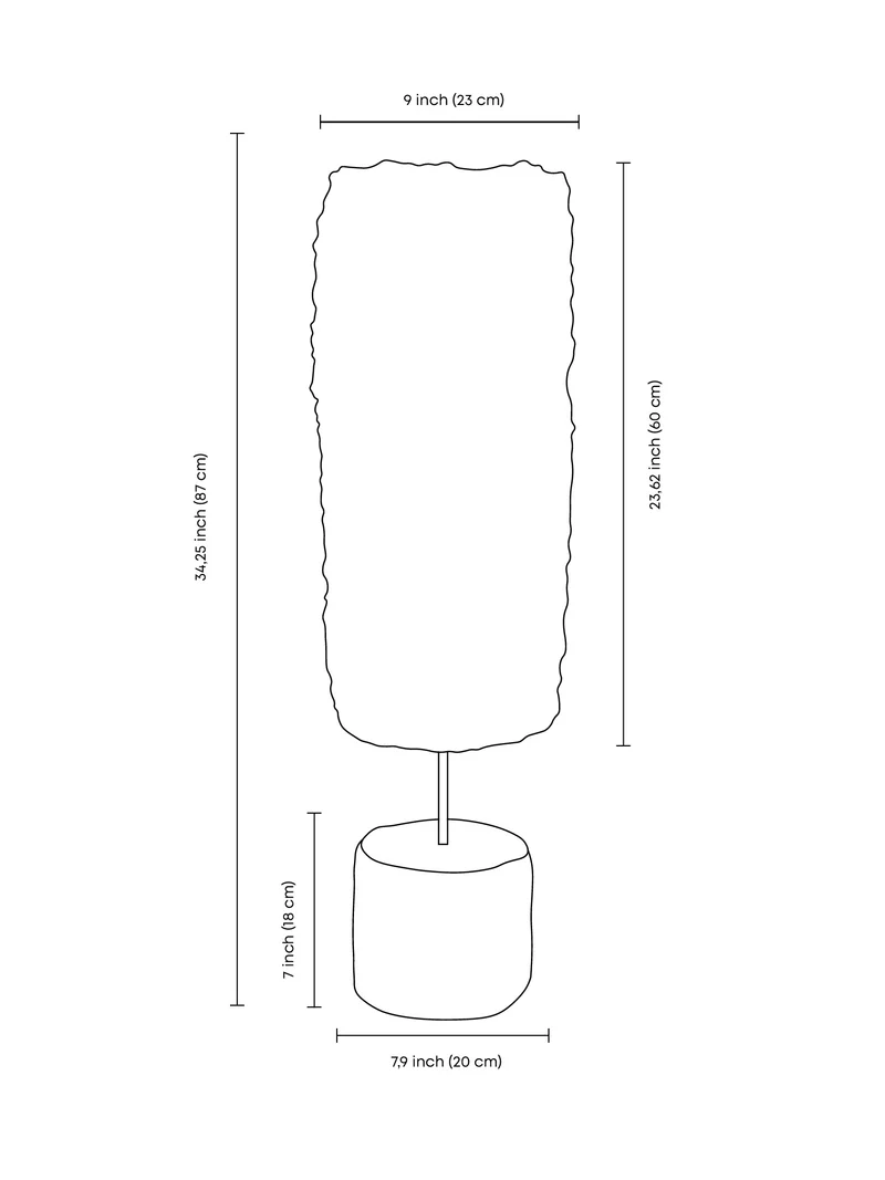 Bavo Sculptural Clay Floor Lamp