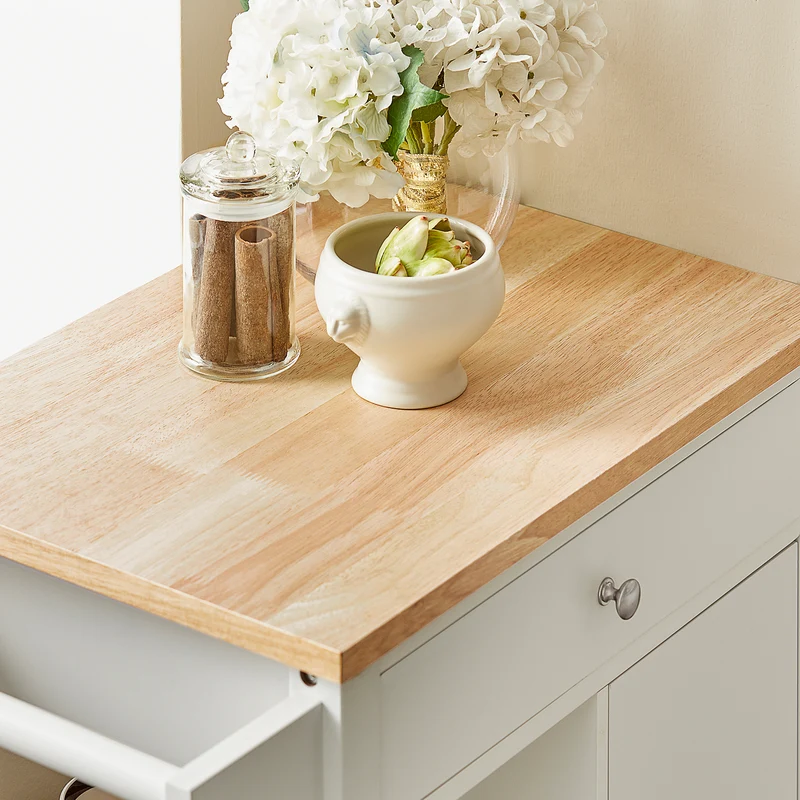 SoBuy FKW46-WN Desserte roulante Chariot de cuisine de service Meuble de Rangement