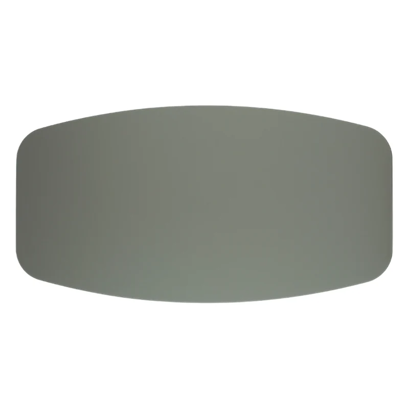Table de salle à manger rectangulaire avec contour arrondi en verre - Hugo
