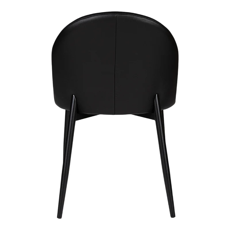 Chaise de salle à manger rembourrée en cuir - Emma