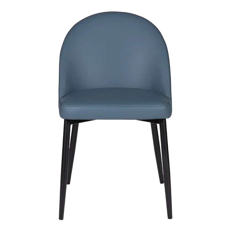 Chaise de salle à manger rembourrée en cuir - Emma