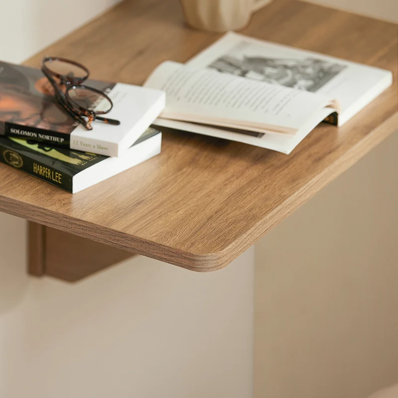 SoBuy FWT03-PF Table Murale Pliante 60×40 cm – Bureau ou Table Repas, Charge 50 kg, Vintage