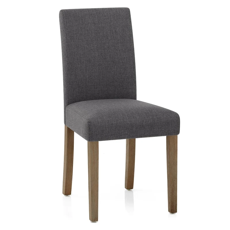 Chaise Bois Tissu - Chicago Gris Foncé