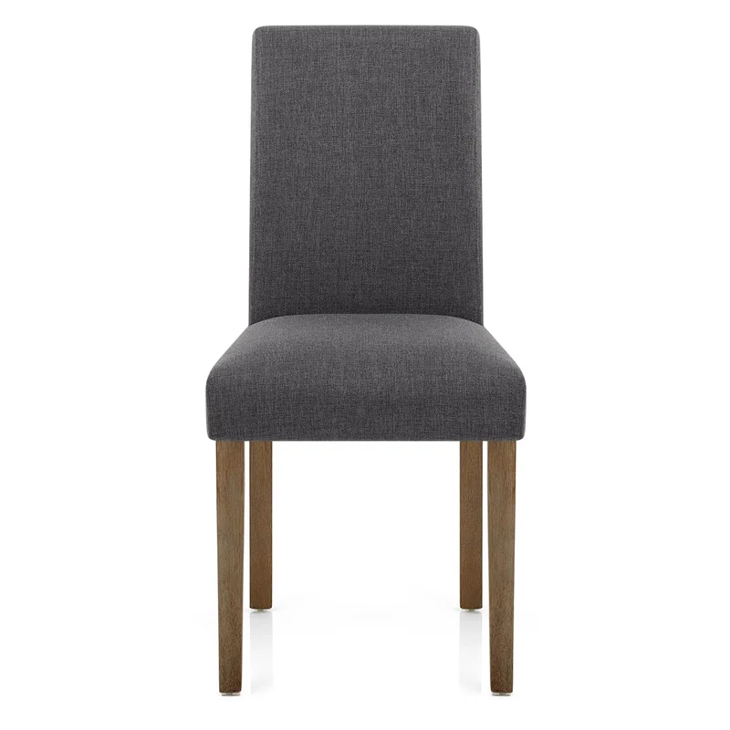 Chaise Bois Tissu - Chicago Gris Foncé