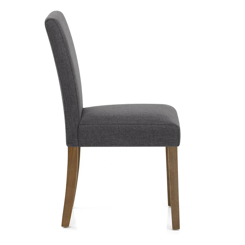 Chaise Bois Tissu - Chicago Gris Foncé