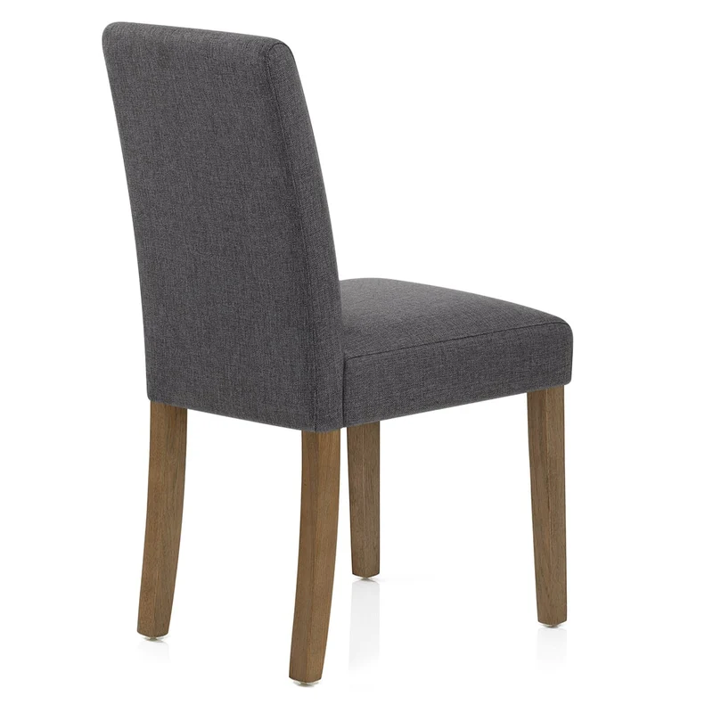 Chaise Bois Tissu - Chicago Gris Foncé