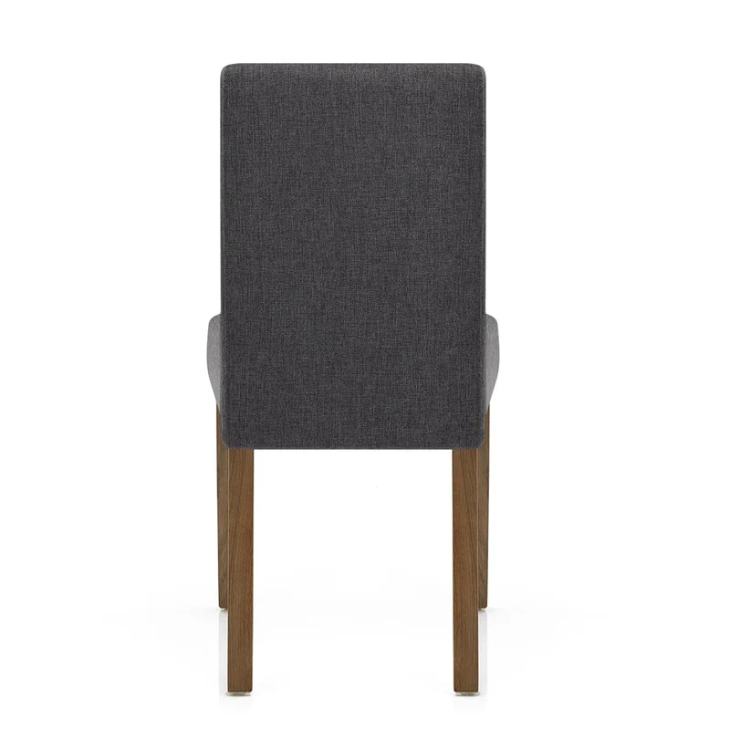 Chaise Bois Tissu - Chicago Gris Foncé