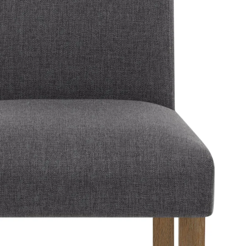 Chaise Bois Tissu - Chicago Gris Foncé